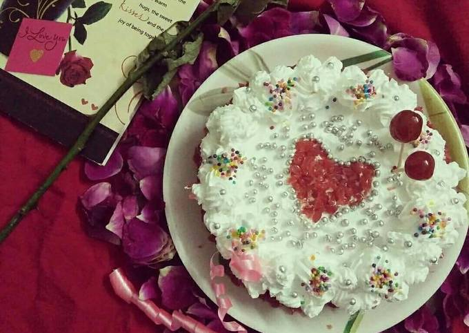Recipe of Homemade Red velvet cake in pan