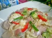 Gambar spaghetti cendawan prego