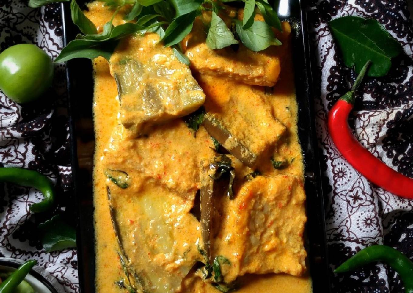 Pecel Santan Terong Tempe