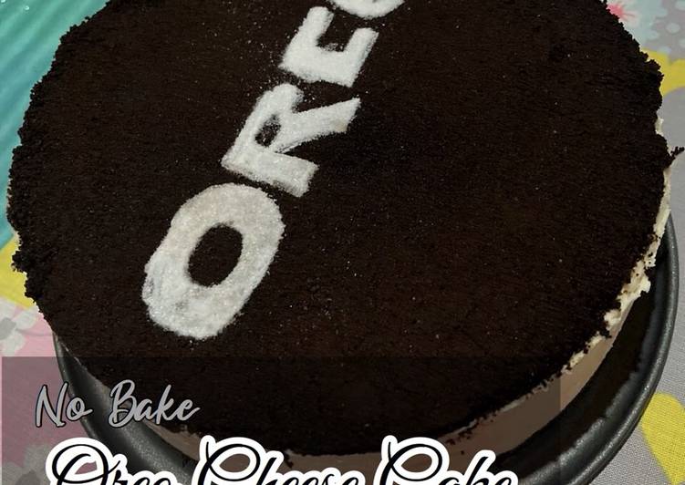 makanan No Bake Oreo Cheese Cake Jadi, Bikin Ngiler