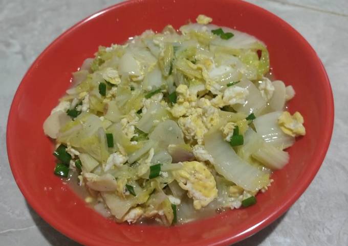 Resep Orak Arik Sawi Telor Oleh Mamak Zhia Cookpad