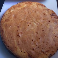 A picture of Cinnamon marble fluffy cake.