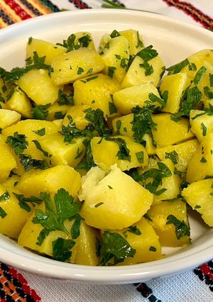 Une photo de Pommes de terre sautées au persil
