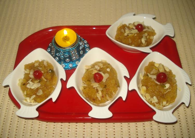 How to Make Quick Masoor daal kesaria halwa