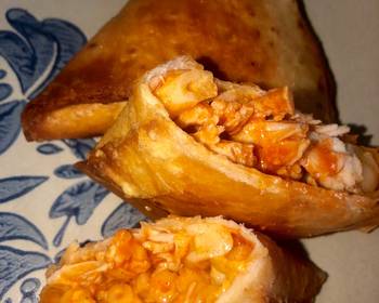 Easy Recipe Buffalo chicken Macn cheese samosas Delicious and Healthy