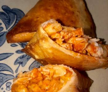 The New Way Serving Recipe Buffalo chicken Macn cheese samosas Savory Delicious