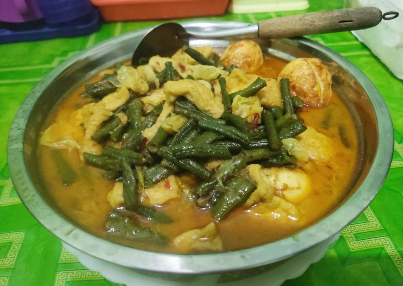 Sayur Santan Gurih(Fiber Creme) (KacangPanjang,Kubis,Tahu,Telor)