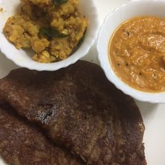 A picture of Ragi flour dosa.