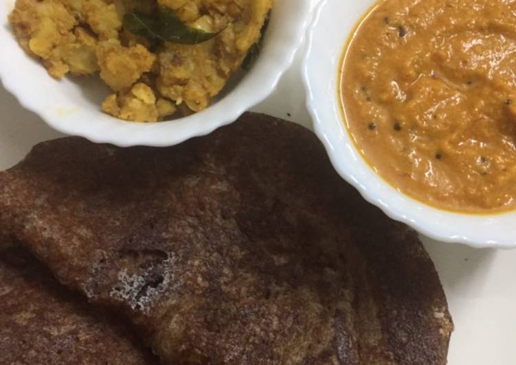 Simple Way to Make Award-winning Ragi flour dosa