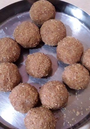 A picture of Churma laddu.