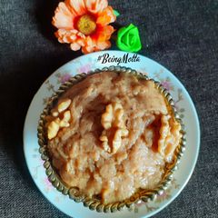 A picture of Amaranth flour-Walnuts Sheera/ Halwa.