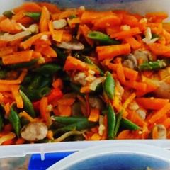A picture of Carrot and Green Bean stir Fry *Vegan.