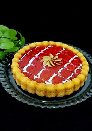 عکسی از دستور کوئیک‌ میکس وانیلی با مارمالاد آلو قرمز 😋😍