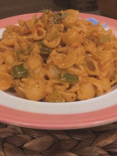صورة لوصفة باستا الدجاج بالخضار 🍝😋