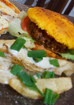 Una foto de Hamburguesas de Soja y Lentejas 🌱
