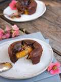 Fondants au chocolat et coeur coulant de fruit