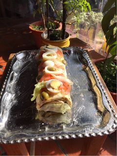Una foto de Pionono Inglés (brazo de gitano salado)