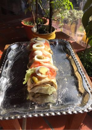 Una foto de Pionono Inglés (brazo de gitano salado)