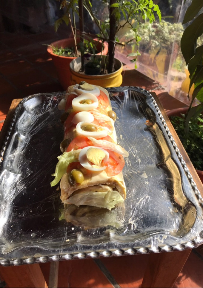 Una foto de Pionono Inglés (brazo de gitano salado)