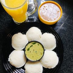 A picture of Sama millets rice idly.