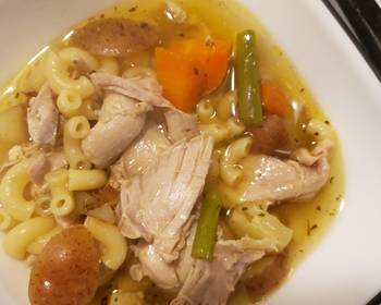 Easy Prepare Recipe Chicken noodle soup Restaurant Style