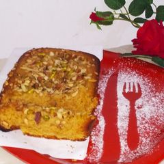 A picture of Wheat flour Jaggery Cake.
