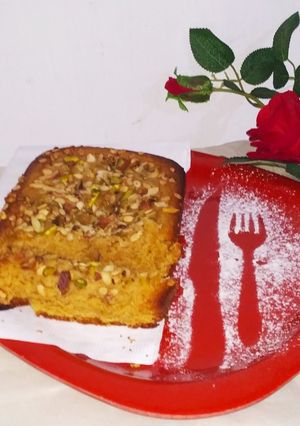 A picture of Wheat flour Jaggery Cake.