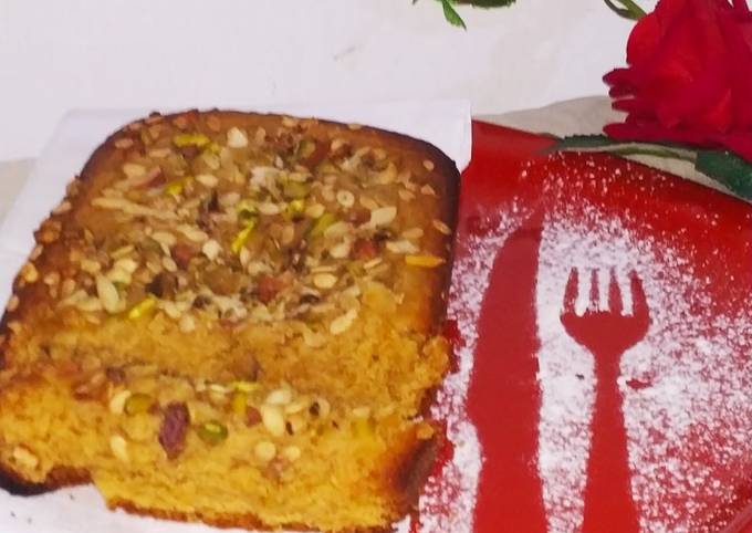 Recipe of Perfect Wheat flour Jaggery Cake