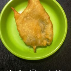 A picture of Malabar Spinach Fritters.