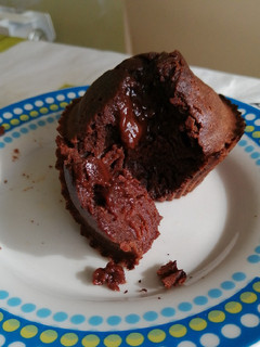 Una foto de Coulant de chocolate