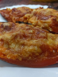 Una foto de Boniatos rellenos 🍠🧡🍂