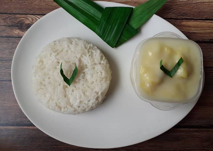 Resep Ketan Saus Durian yang Lezat Sekali