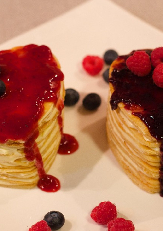 Una foto de Corazones Mille Crêpe