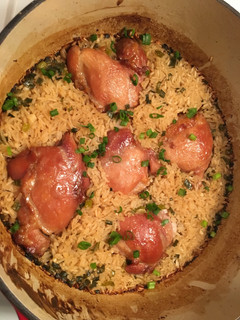 A picture of Honey Soy Chicken and Rice Bake.