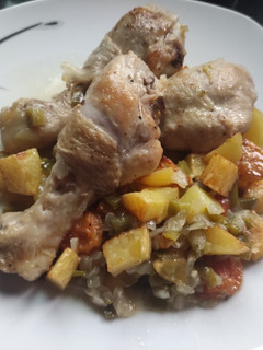 Una foto de Pollo a la cerveza