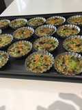 Tartaleta individuales de vegetales para dieta