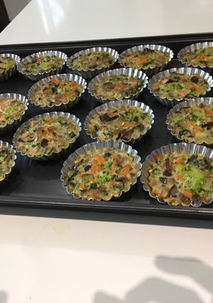 Una foto de Tartaleta individuales de vegetales para dieta