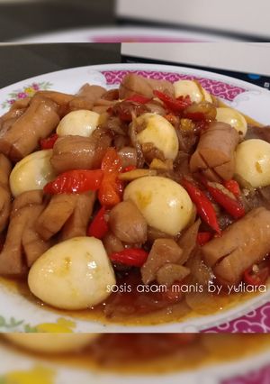 Foto resep Sosis Telur Puyuh Asam Manis