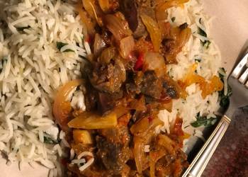 Update, Serving Recipe Scrambled eggSpinach rice served with sauce Delicious Nutritious