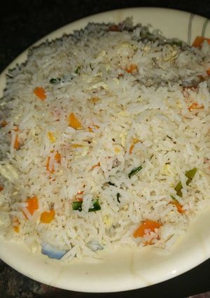 A picture of Simple fried rice.