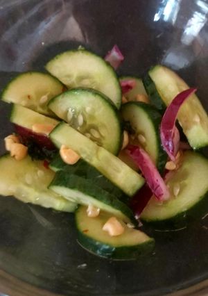 A picture of Thai Cucumber Salad 😃.