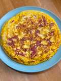 Tortilla de atún con pimientos x