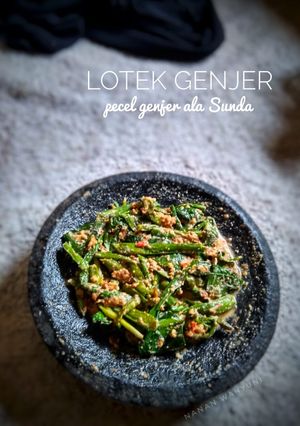 Foto resep Lotek genjer (pecel genjer ala sunda)