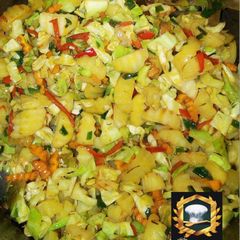 A picture of Cabbage stir sauce.