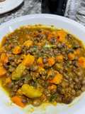 Guisado de porotos aduki con sabor hindú
