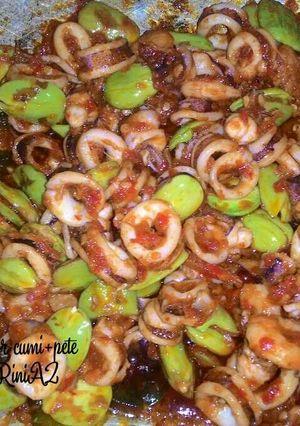 Foto resep Sambal goreng cumi+pete