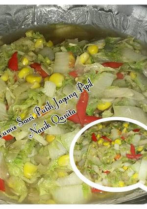 Foto resep Tumis Sawi Putih Jagung pipil