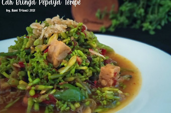 Langkah Mudah untuk Menyiapkan Cah Bunga Pepaya Tempe Anti Gagal