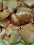 Sweet Cassava with palm sugar (Cimplung)