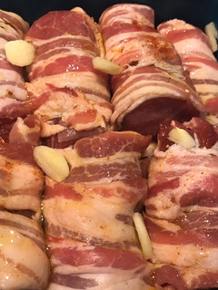 Grillezéshez (5.) sertés szűzérme baconben pác recept fotója